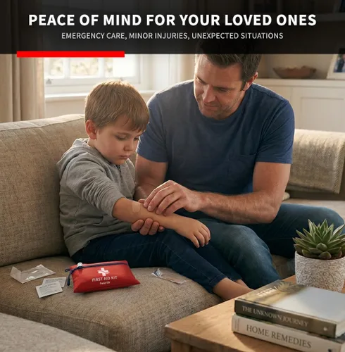 Miniatura 6 de Protect Life Doctor Developed Mini Kit de primeros auxilios, kit de emergencia impermeable de 100 piezas para automóvil, barco, camping y viajes