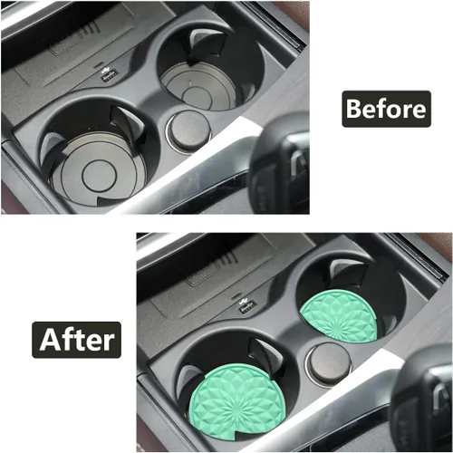 Miniatura 4 de Posavasos para automóvil, portavasos universales impermeables y antideslizantes para automóviles, accesorios para el interior del automóvil, a