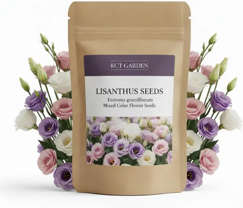 1000 semillas de Lisianthus para plantar, semillas de flores de eustoma de colores mixtos, semillas de rosa sin espinas, flores perennes de jardín