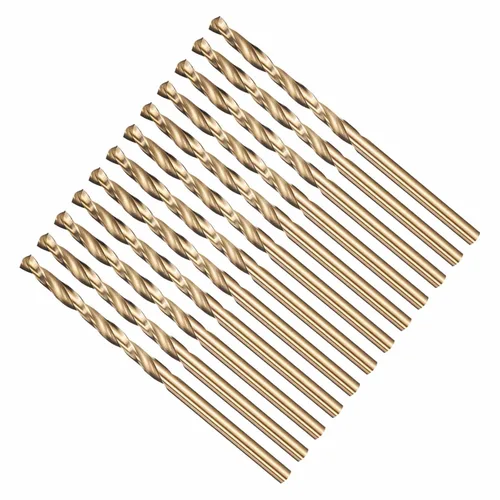 Miniatura 25 de Broca, diámetro de corte de 7/16 pulgadas (0.437 in), 4241 brocas HSS negro y dorado, ángulo de corte de 118° versátil