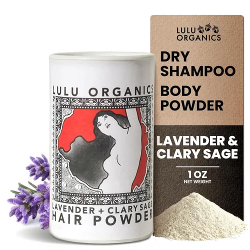 Champú seco en polvo, ideal para cabello oscuro, rubio y graso, polvo corporal orgánico para mujeres y hombres, sin parabenos ni talco, sin