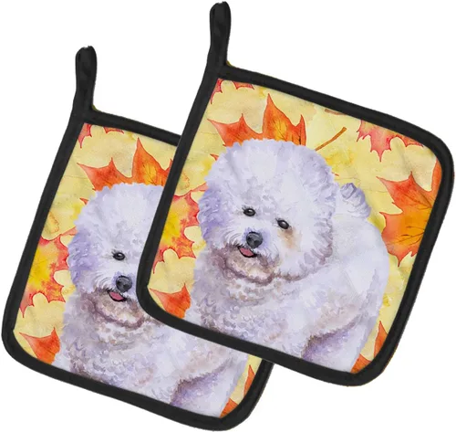 Miniatura 134 de Caroline's Treasures BB9655PTHD - Juego de soportes para ollas de cocina resistentes al calor, almohadillas calientes para horno, 7 1/2 x 7 1/2