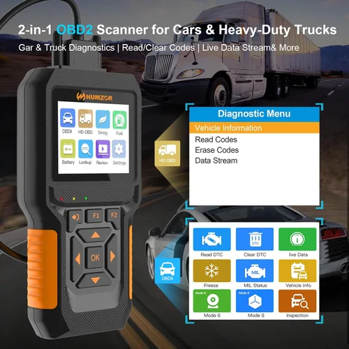 Miniatura 2 de Escáner de Camión Resistente, Herramienta de Diagnóstico y Lectura de Código de Sistema Completo para Diésel para Cummings, Detroit, Freightliner