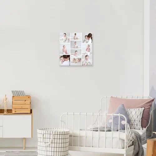 Miniatura 4 de DOARTDO 6 fotos de collage de fotos en lienzo, impresiones en lienzo personalizadas con tu familia, amigos y mascotas, marco de decoración de pared