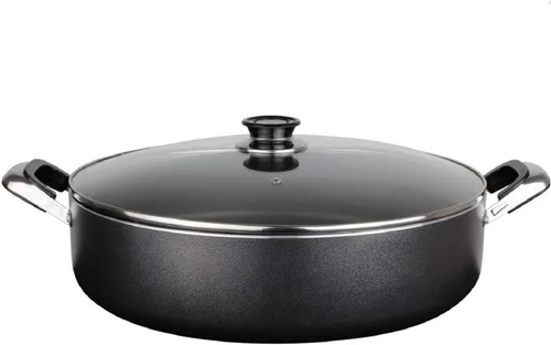 Miniatura 21 de Alpine Cuisine Olla antiadherente de 5 cuartos con tapa de vidrio templado y asas de transporte, utensilios de cocina multiusos, horno holandés