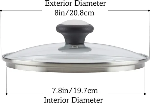 Miniatura 4 de Farberware Accessories - Tapa de repuesto de cristal para ollas y cacerolas Farberware de 12 pulgadas, transparente