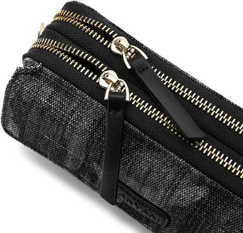 Miniatura 7 de Lanyani Cartera cruzada RFID con bolsillo para teléfono para mujer, cuero vegano