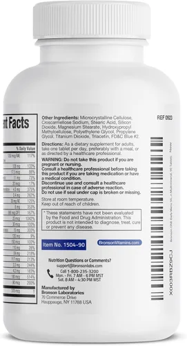 Miniatura 7 de Bronson One Daily - Multivitamínico completo para hombre 50+, 90 tabletas