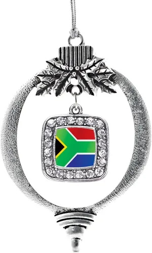 Miniatura 228 de Inspired Silver - Nana púrpura - Adorno de Navidad plateado - Adorno cuadrado para árbol de Navidad con circonita cúbica - Decoración colgante