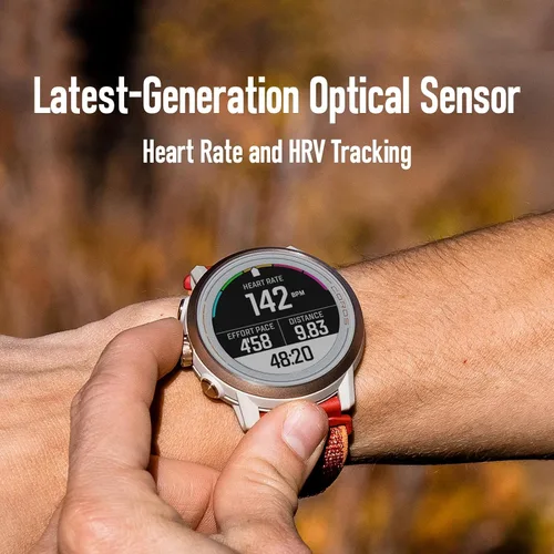 Miniatura 5 de COROS APEX 2 Series - Reloj GPS para Exteriores, Titanio Zafiro de 1.2", Navegación en la Muñeca, Mapas sin Conexión, Monitor de Frecuencia Coral