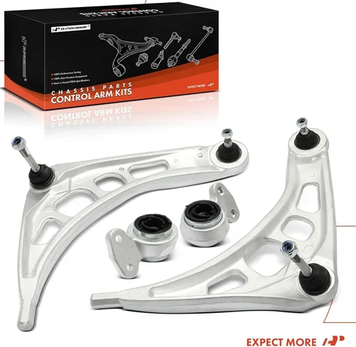 Miniatura 9 de A-Premium Juego de 4, brazo de control inferior delantero, con rótula y buje, compatible con BMW - 1999-2006 - 323i 323Ci 325i 325Ci 328i 328is 330i