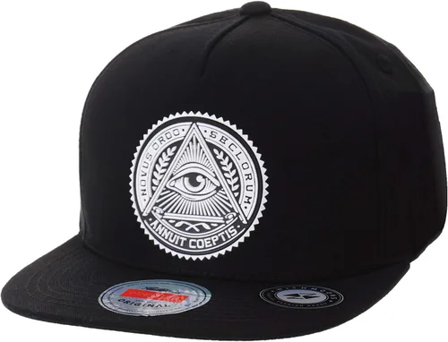 WITHMOONS Gorra de béisbol de Hip Hop Illuminati Patch AL2344