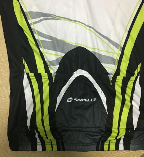 Miniatura 5 de sponeed - Jerséis de ciclismo para hombre, tops, camisas de ciclismo, manga corta, atuendo de ciclismo, chaqueta de ciclismo de cierre completo