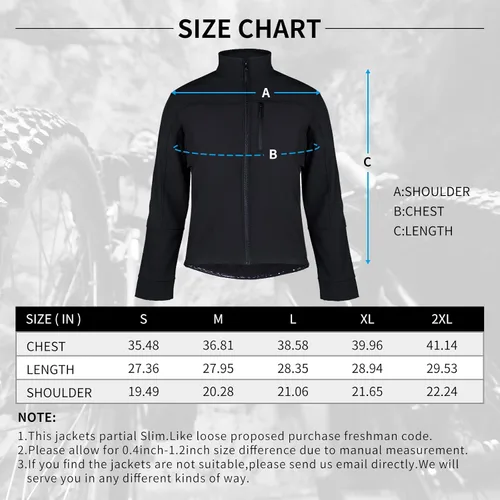 Miniatura 6 de Mens Cycling Jacket Running Fleece Windproof Reflective Warm Up Thermal Bike Jackets