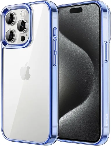 Miniatura 24 de JETech - Funda para iPhone 15 de 15,5 cm, cubierta antiamarilleo a prueba de golpes, parte trasera transparente antiarañazos (negro)