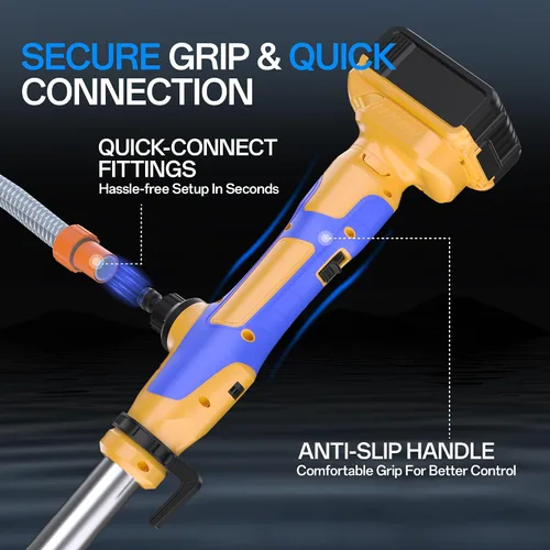 Miniatura 9 de Bomba de transferencia de agua inalámbrica compatible con batería Dewalt de 20 V MAX (sin batería) 720 GPH, cabezal de 32 pies, kit de bomba