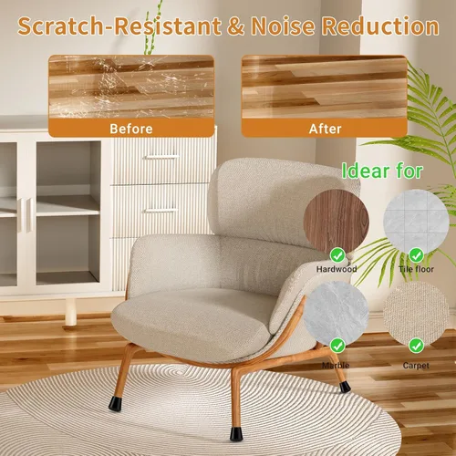 Miniatura 3 de 24 piezas de protectores de pata de silla de silicona extra pequeños (1,5 cm - 2 cm) almohadillas de goma y fieltro para patas de muebles