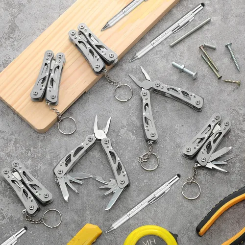 Miniatura 6 de 12 piezas de múltiples herramientas a granel para el Día del Padre para hombres, bolígrafo multiherramienta 6 en 1, alicates multiherramienta