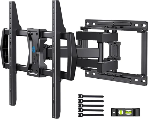 Pipishell - Soporte de pared para TV de movimiento completo para la mayoría de televisores de 37 a 75 pulgadas, soporte de pared con brazos