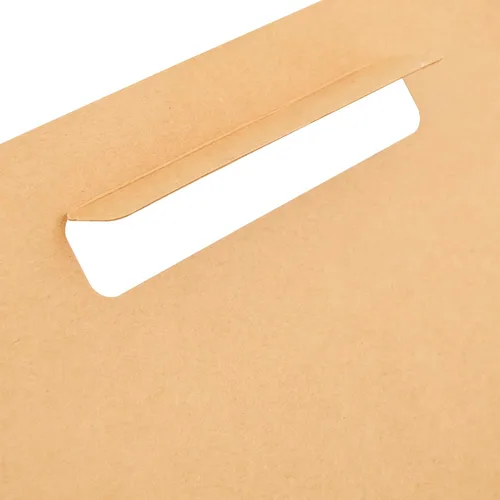 Miniatura 25 de Restaurantware Bio Tek - Loncheras de papel de 8.75 x 4.25 x 8 pulgadas con asas, 100 recipientes desechables de papel kraft para alimentos