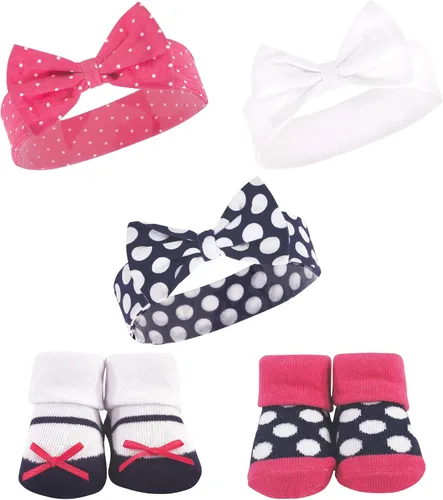 Miniatura 20 de Hudson Baby Conjunto de regalo de diadema y calcetines para niña