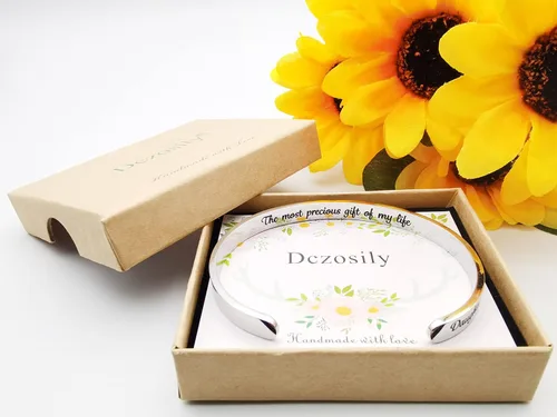 Miniatura 75 de Pulseras inspiradoras para mujer, joyería de acero inoxidable, con refranes, pulsera motivacional con mensaje oculto, pulseras grabadas para mejor