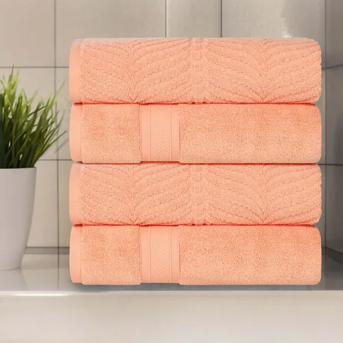 Miniatura 62 de Superior Juego de toallas surtidas de algodón Chevron de 12 piezas, cero torsión, secado rápido, artículos esenciales para el hogar, ducha, spa