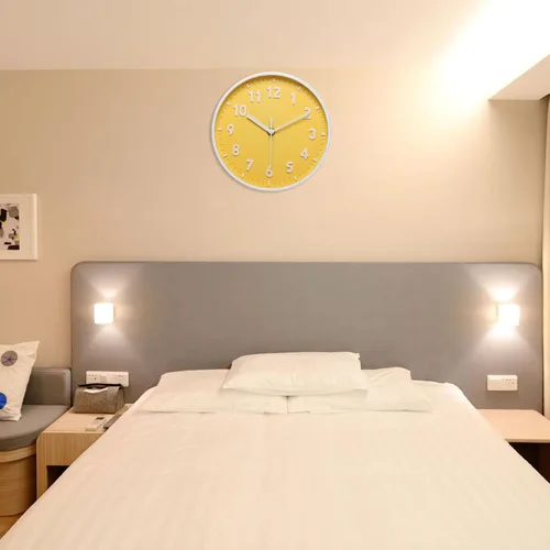 Miniatura 5 de PATIKIL Reloj de pared de 8 pulgadas, con número 3D, de cuarzo, funciona con pilas, silencioso, sin tictac, redondo, para oficina, dormitorio