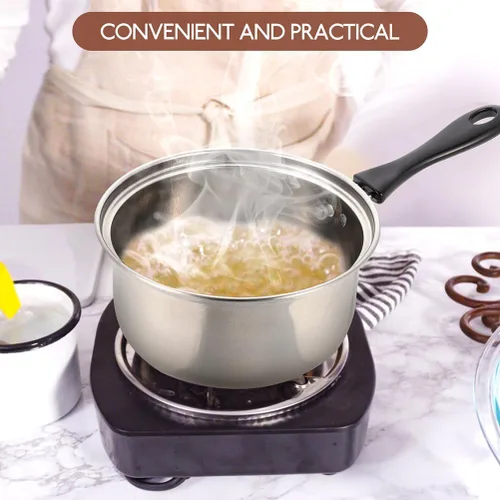 Miniatura 3 de LABRIMP 1 juego de acero inoxidable con mango largo antiadherente multifunción para sopa, pasta y avena, apto para lavavajillas, olla de calefacción