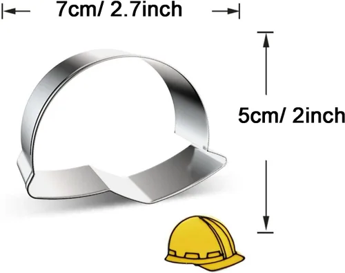 Miniatura 2 de Cortador de galletas con forma de sombrero de seguridad para casco