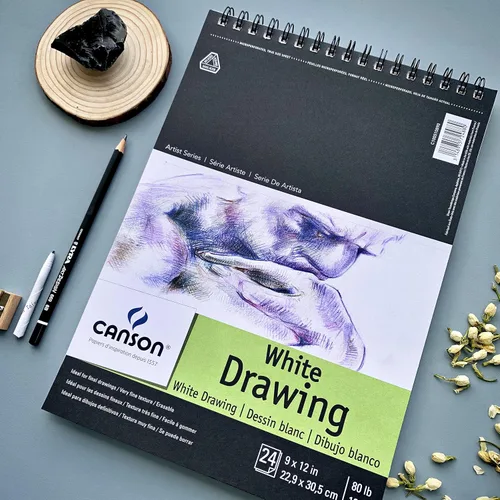 Miniatura 3 de Canson Artist Series Papel de Dibujo, Bloc con Espiral de Alambre, 9x12 pulgadas, 24 Hojas (80lb/130g) - Papel de Artista para Adultos y Estudiantes