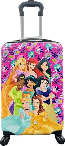 Miniatura 2 de Fast Forward Maleta de mano ligera con licencia para niños, de lado duro, de 20 pulgadas, Multi colorido, Princesa