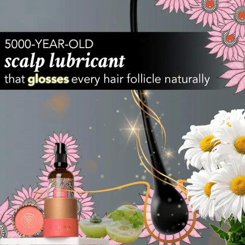 Miniatura 4 de The Ayurveda Experience iYURA Ambhring Age Embrace Revitalizer and Hair Oil - Hidratante capilar profesional para cabello con volumen, brillante