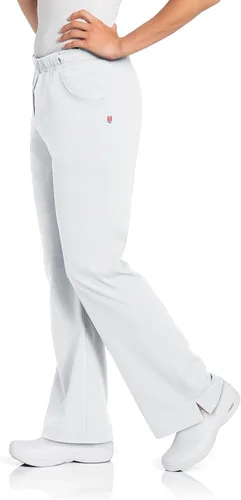 Miniatura 2 de Urbane 9306 - Pantalones médicos modernos de pierna acampanada con 2 bolsillos para mujer