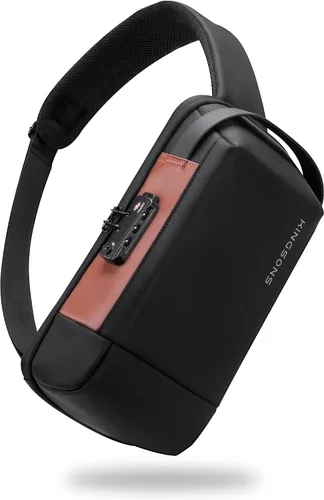 Miniatura 6 de KINGSONS Bolso cruzado para hombres y mujeres, pequeño, cruzado, casual, de viaje, pequeño, deportivo, senderismo, ciclismo, día (azul claro)