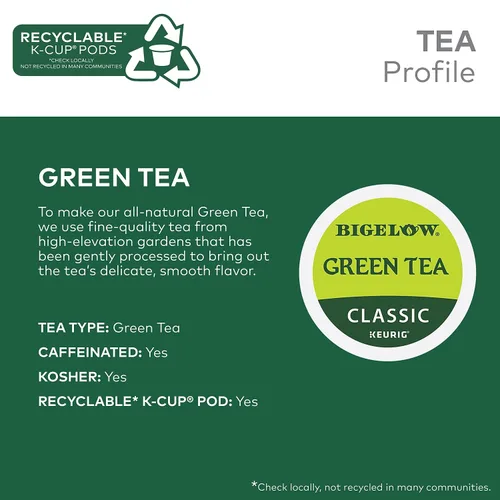 Miniatura 8 de Bigelow Green Tea Keurig Cápsulas K-Cup de una sola porción, 24