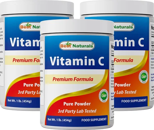 Miniatura 5 de Best Naturals Polvo de Vitamina C 100% Puro 1 lb (454 gramos) en Polvo (También llamado Ácido Ascórbico)