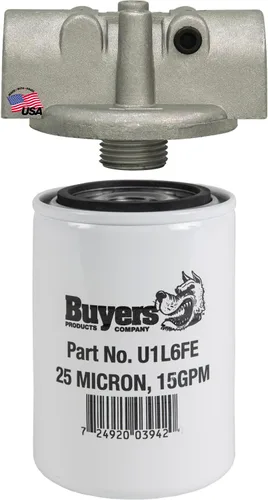 Miniatura 3 de Buyers Products HFA11025 – ensamblaje de filtro (ensamble de filtro 10 micras 25 psi con bypass)