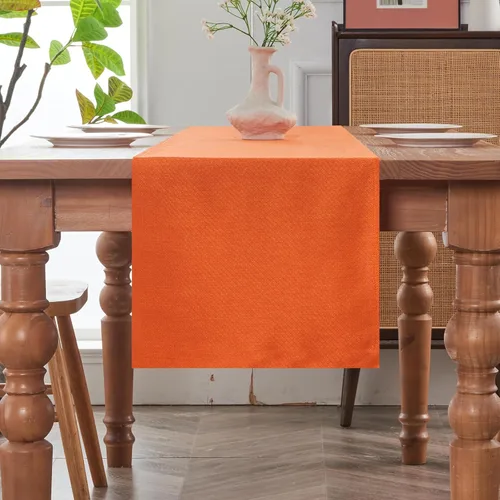 Miniatura 22 de BALCONY & FALCON Camino de mesa con borlas, lavable a máquina, caminos de mesa decorativos de lujo para el hogar para comedor, fiestas, banquetes