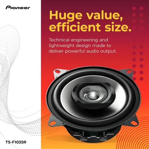 Miniatura 3 de PIONEER F-Series TS-F1035R - Altavoces de 2 vías de 4 pulgadas (par) - 150 W máximo, sonido equilibrado + agudos suaves, gran reemplazo original
