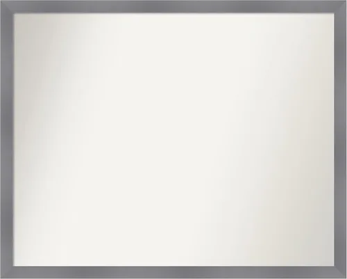 Miniatura 512 de Amanti Art Espejo personalizado, espejo de baño gris plomo a rayas, espejo de pared o espejo de tocador de baño sobre el fregadero