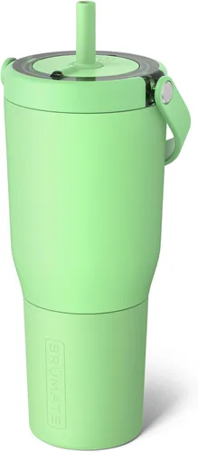 Miniatura 30 de BrüMate Resa - Vaso de viaje 100% a prueba de fugas de 25 onzas con asa y pajilla, popote SoftSip flexible, funda de silicona para mayor