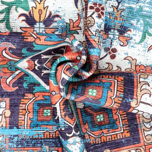 Miniatura 27 de GLN Rugs Traditional Collection - Alfombra de felpilla lavable a máquina, tradicional lavable, antideslizante, alfombra de felpilla de pelo corto