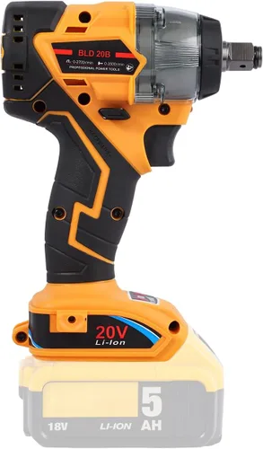 Miniatura 4 de Llave de impacto inalámbrica de 20 V y 1/2 pulgada sin escobillas, par máximo de 350 pies-libras, ajuste de 4 velocidades, inicio y parada