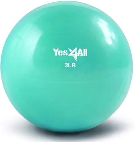 Miniatura 26 de Yes4All - Bolas de tonificación con peso para ejercicio, bolas medicinales suaves para ejercicio, pilates, yoga, equilibrio, flexibilidad, 2-10 C.