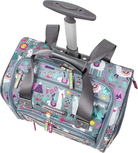 Miniatura 5 de Lily Bloom Designer - Maleta de viaje de 15 pulgadas, para viajes cortos, fin de semana, negocios, equipaje ligero, maleta de 2 ruedas giratorias
