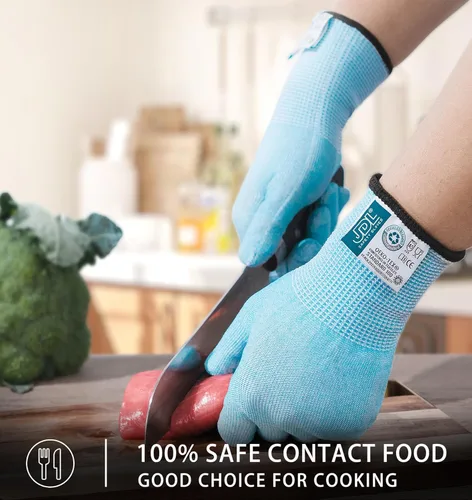 Miniatura 3 de JDL ANSI A6 - Guantes resistentes a cortes para mujer, grado alimenticio, protección de cuchillos, manejo de vidrio, comodidad superior y ligeros