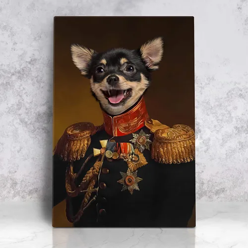 Miniatura 19 de Pintura personalizada para retratos de mascotas de perros y gatos, estilo renacentista sobre lienzo, retrato real de mascotas a partir de la foto