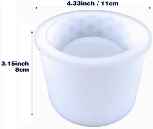 Miniatura 3 de Molde de silicona para florero, moldes de resina para florero, molde de resina para hacer manualidades, florero, decoración del hogar Estereoscópico