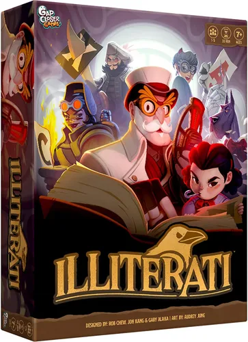 Gap Closer Games | Illiterati | Juego de mesa cooperativo | Juego de familia de palabras | 1 a 5 jugadores | Edades 7+ | 30 minutos